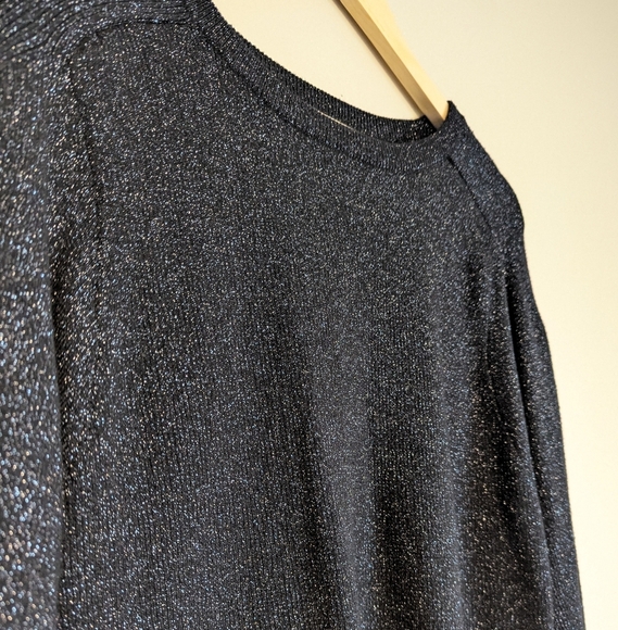Express Sparkly Black Sweater - Picture 4 of 4